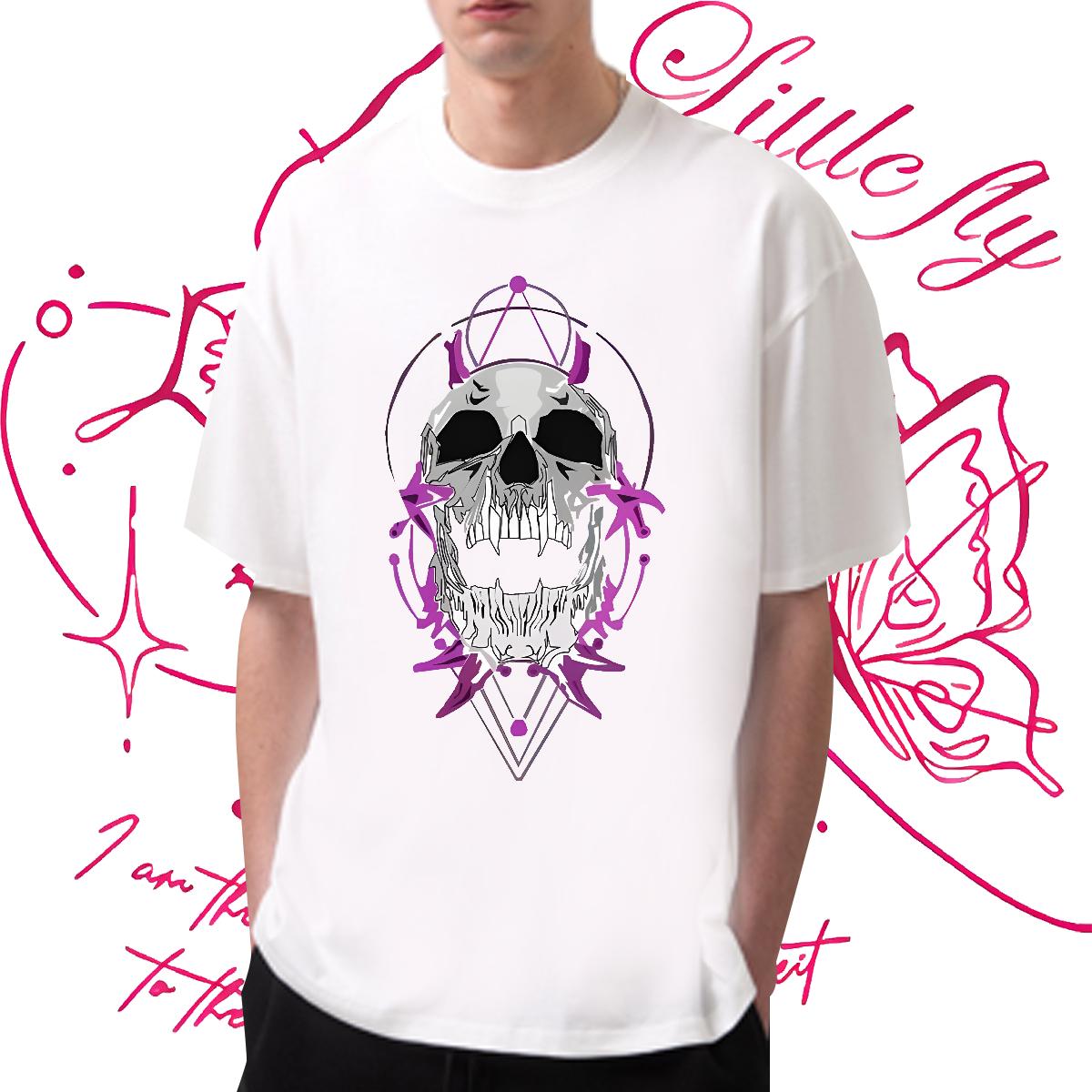 Fashion Casual Man T Shirts Cartoon Printing S-3XL Men Tops Tees Spring Summer Cotton Breathable Short Sleeve Unisex Tops Tees