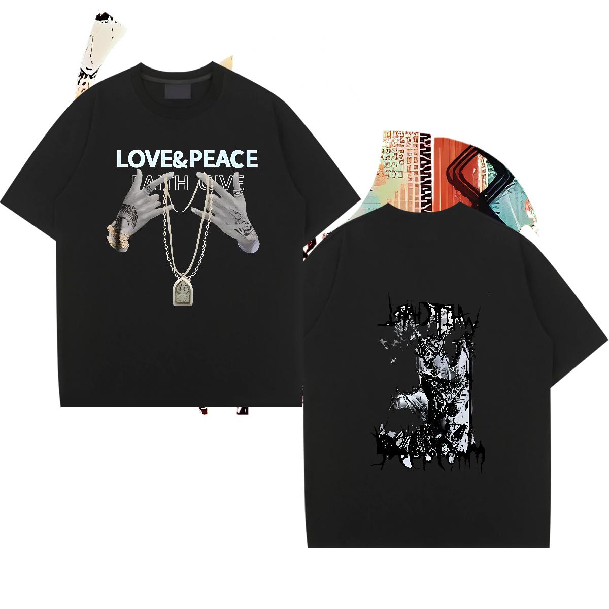 Designer Man T Shirts Custom Men Tshirts Hip Hop Round Neck Short Sleeve Cool Top Tees