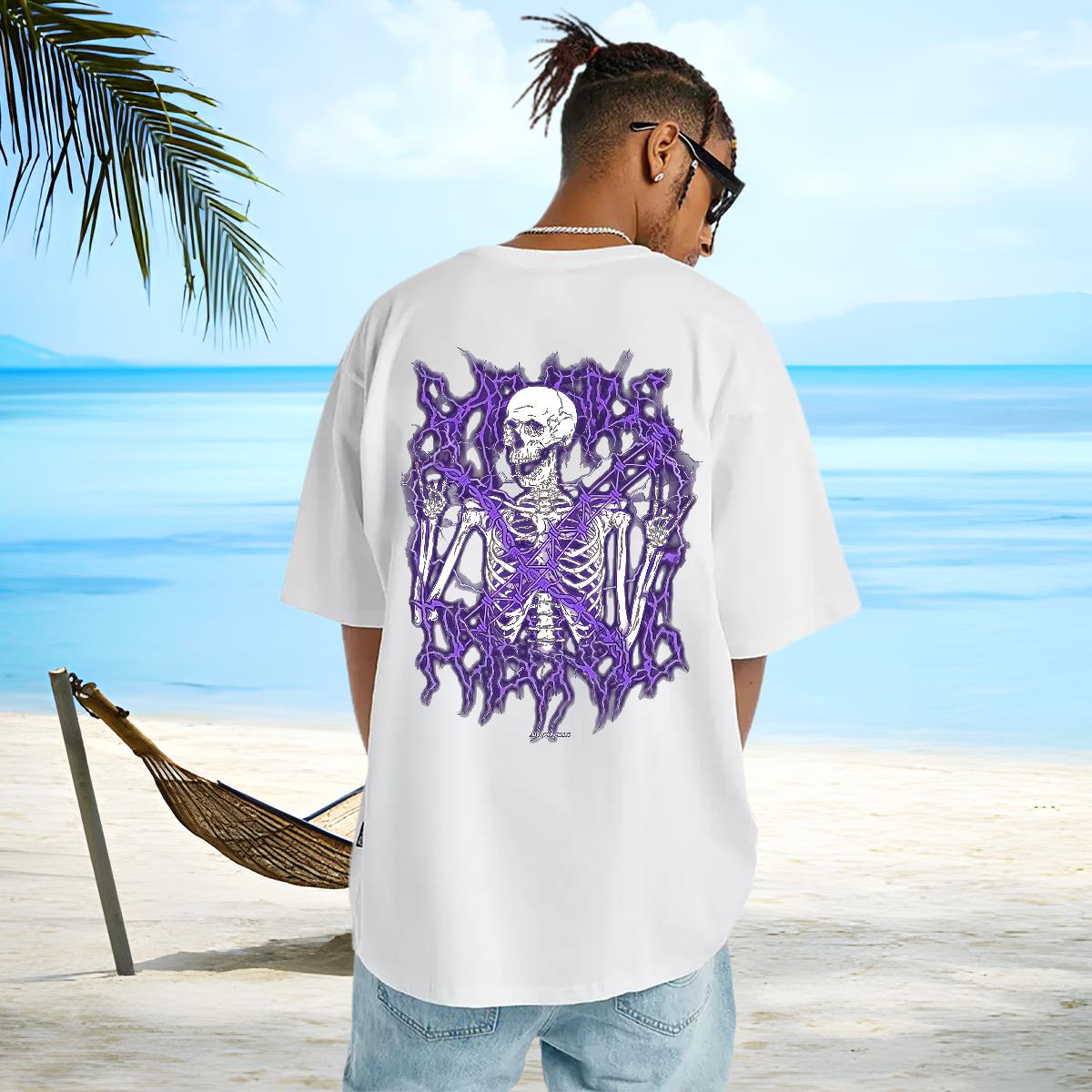 DIY Mens T Shirts White Plus Size Tshirt for Man Woman Street Cotton Breathable Unisex Clothings