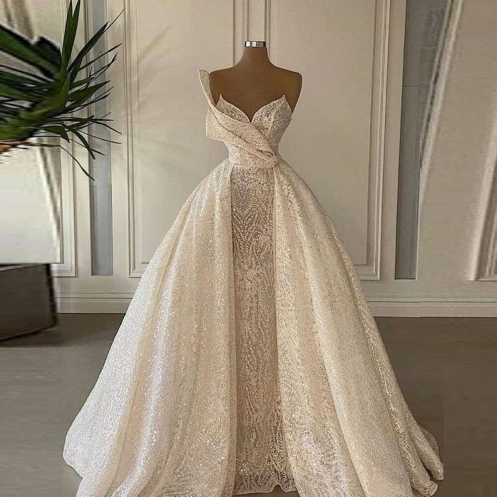 Ivory Lace A e Dresses Gorgeous Sweetheart Sleeveless Bridal Gowns Wedding Vestidos Custom Made Sweep Train 0530