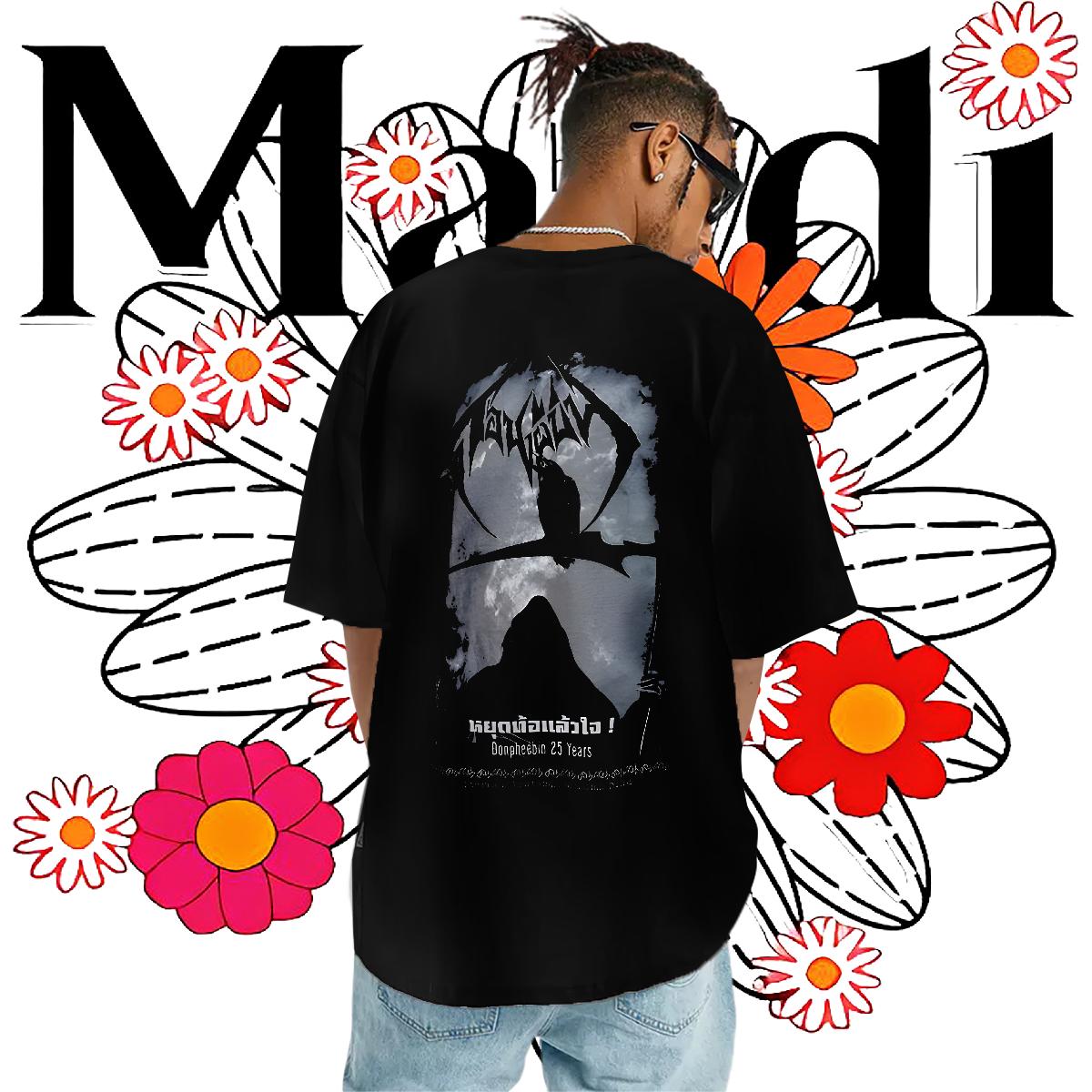 Fashion T Shirts Men Black Oversized Men Tees Spring Summer Breathable Short Sleeve Loose Polos