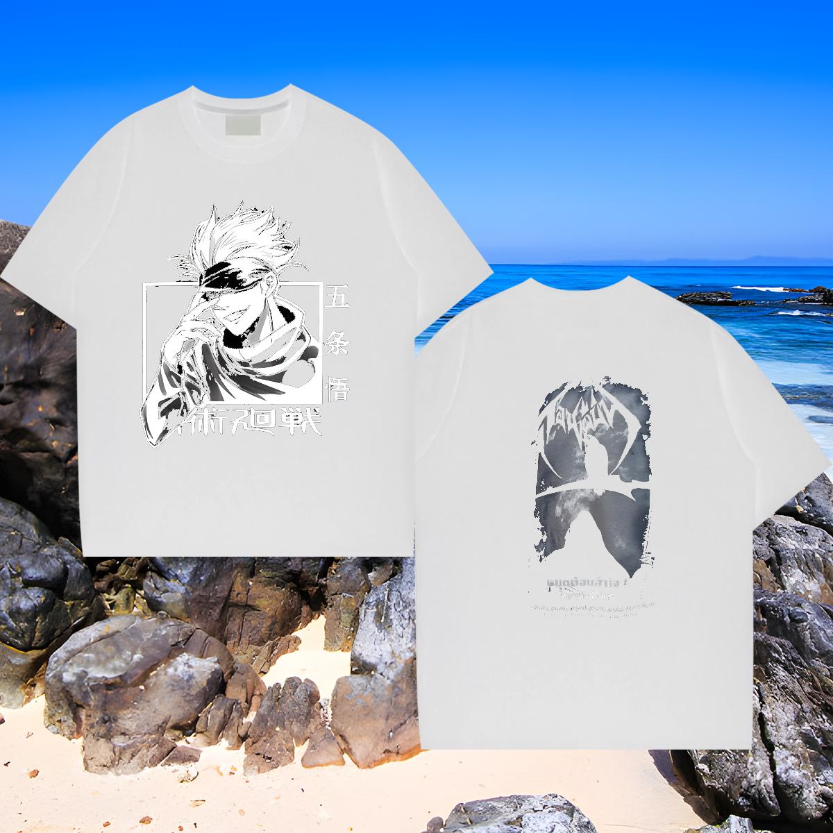 2024 Designer T-Shirts Black White Men Clothes T-Shirt Home Outdoor Round Neck Short Sleeve Cool Design Top Tees