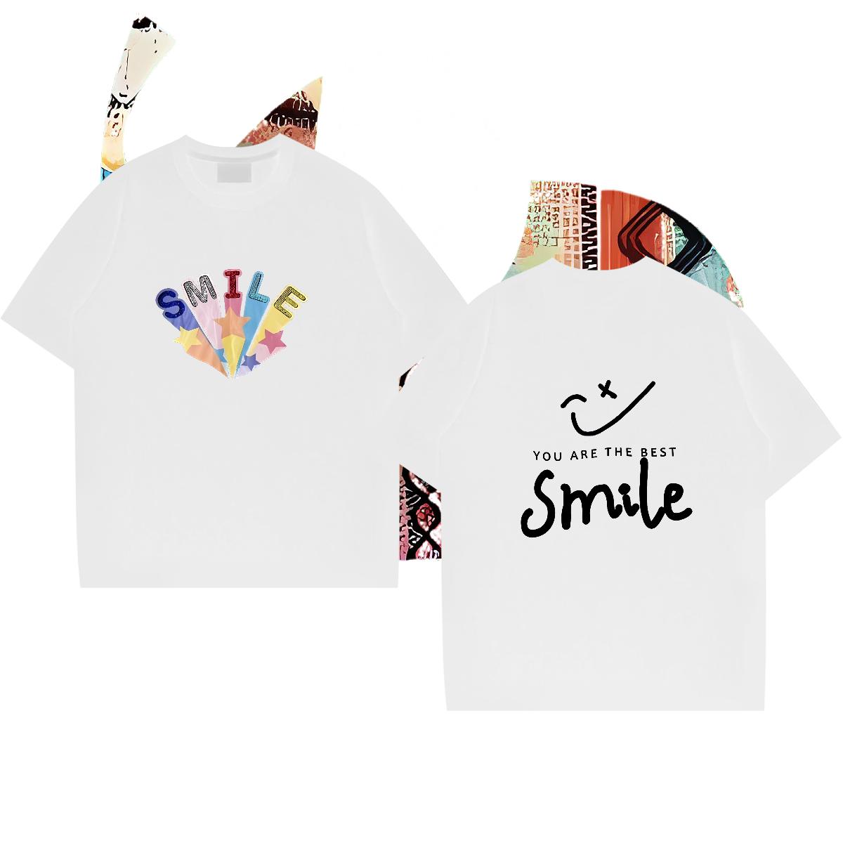 Wholesale Man T Shirts Oversized Couples T Shirts Street O-Neck Short Sleeve Cotton Comfortable Wear