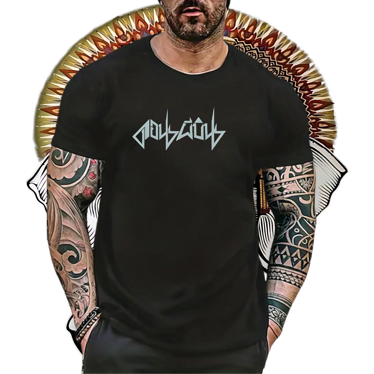 New T-Shirts for Men Plus Size Cartoon Tshirts Home Outdoor Cotton Breathable 5A Wear