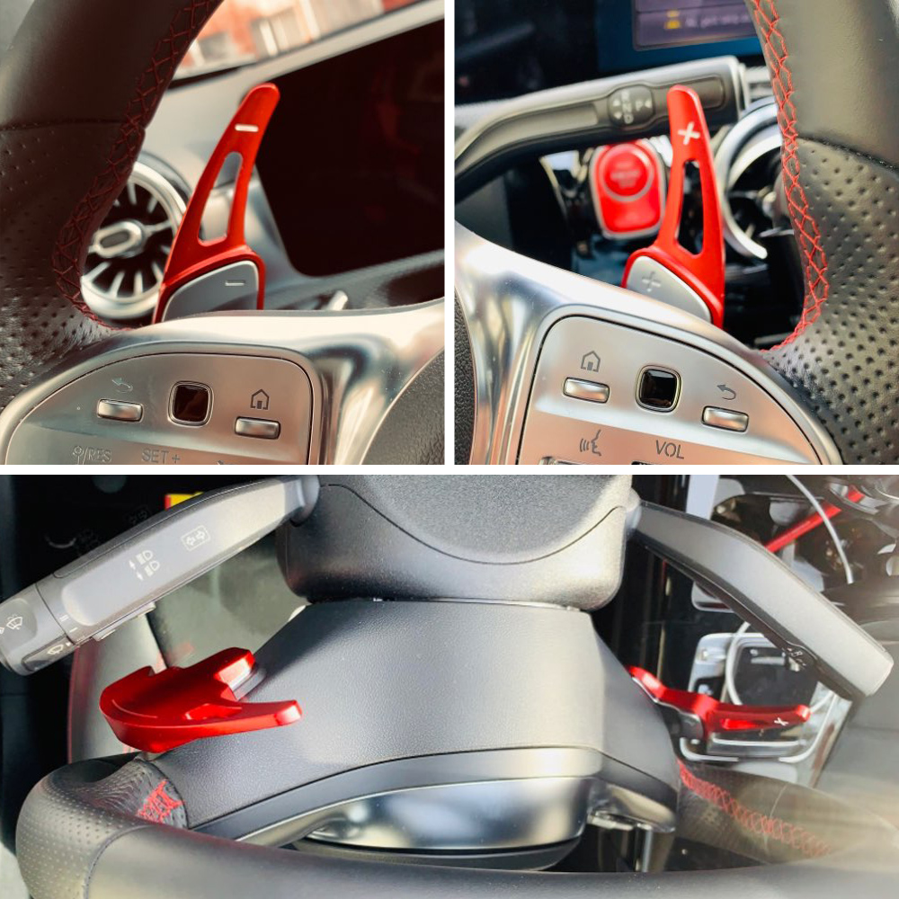 Steering Wheel Aluminum Shift Paddle Blade For Mercedes Benz A B C E GLE Class W176 W205 W246 C117 W218