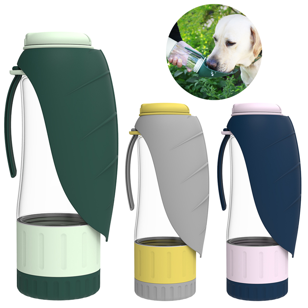 free shipp ing 2 in 1 ltifunction Pet Dog Water Bott l e Silicone Fold ab l e Portab l e Puppy Food Bowl Drinking Dispenser Travel Labrador Supplies