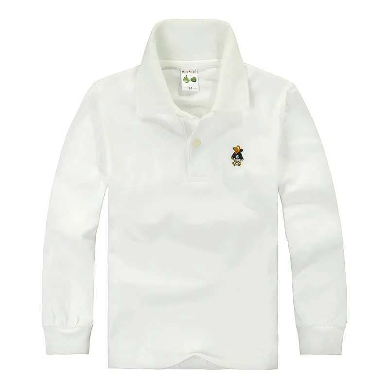 Polos Polos Litt Kids Clothes Fashion Outfits Cartoon Broidery Autumn Boys Shirt Long Seven Polo Shirts Youth School Top WX5.29