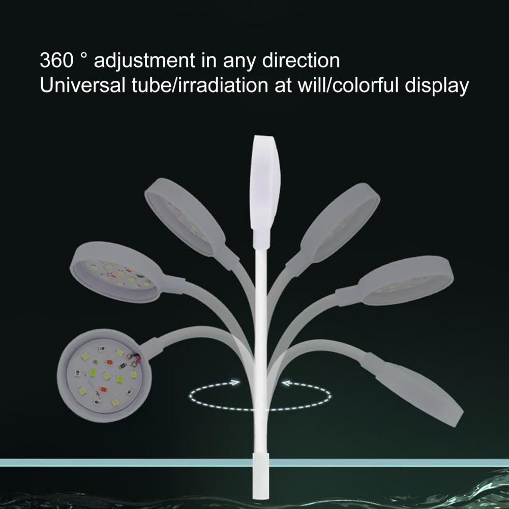 USB Plug Aquarium Mini Lamp LED Fish Tank Colored Lights Fishbowl Landscaping Reptile Animals Goldfish Turtle Fish Tank Lights