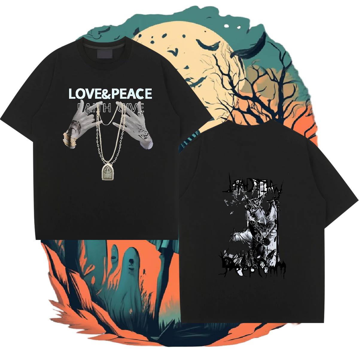 Customized Mens T Shirts Custom Print Oversized Couples T Shirts Summer Casual Breathable Crew Neck 5A Top Tees