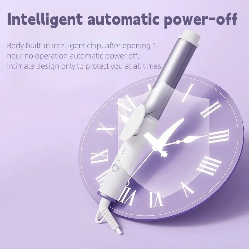 1pc Hair Curling Iron Instant Heat 40mm Professional Hair Curler Rolling Iron Adjustable Temperature For DIY Home And Salon Use 240530