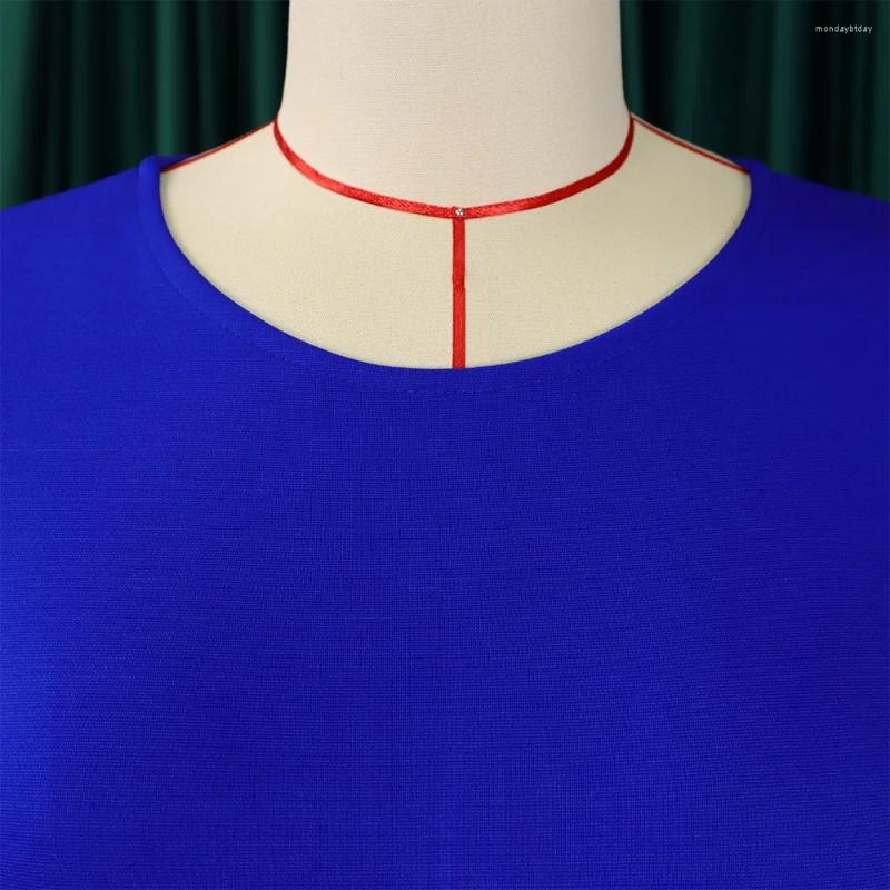 Casual Dresses Elegant Office Women O Neck Half Sleeve Sheath Package Hips Mid Calf Formal Business Work Wear Dress Midi Vestidos Cloth