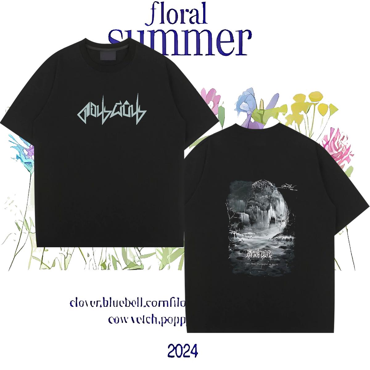 Fashion Man T Shirts DIY Printed Couples T Shirts Casual Breathable Crew Neck Comfortable Tops Tees