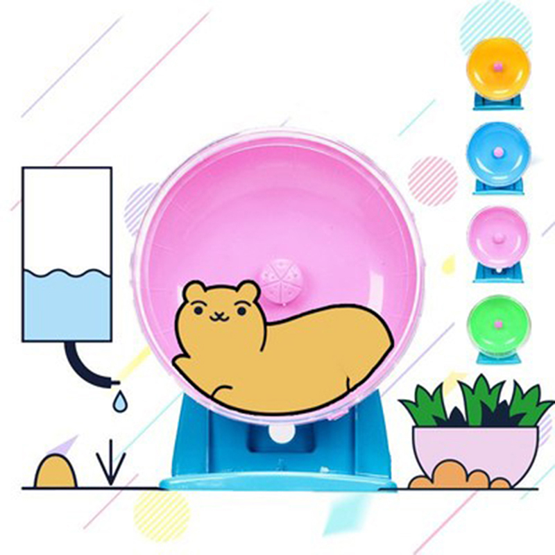 Hamster Wheel Small Animal Running Disc Toys Cute Plastic Jogging Exercise Wheel