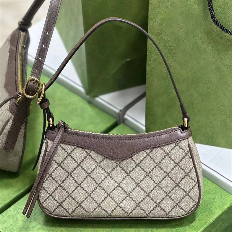 Vintage Snake Canvas Crossbody Chain Tote Bag Designer Handbag And Purse Shoulder Underarm Half Moon Womans Satchel Travel Clutch Envelope Bags