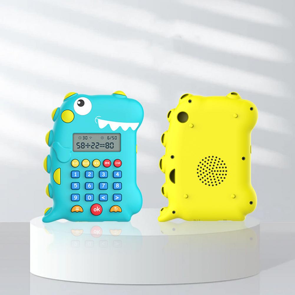 Rechargeable Dinosaur Shaped Lcd Calculator Educational Toy for Kids Ideal for Arithmetic Training in Primary School