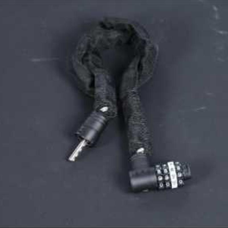 Secure Anti-Theft Bicycle Chain Lock Featuring Four-Digit Combination for Mountain Bikes