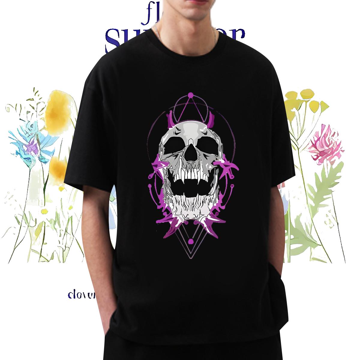 2024 Designer T-Shirts for Men DIY Logo Men Clothes T-Shirt High Street Hip Hop Round Neck Short Sleeve 5A Tops