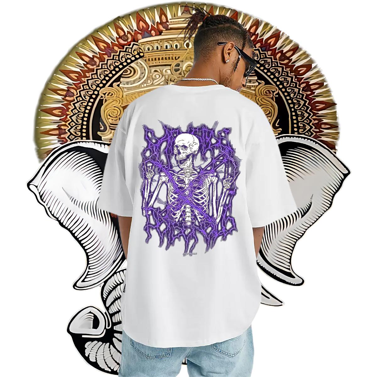 Casual New T-Shirts Custom Printing Men Clothes T-Shirt Beach Crew Neck Cotton Breathable Loose Fit Tees