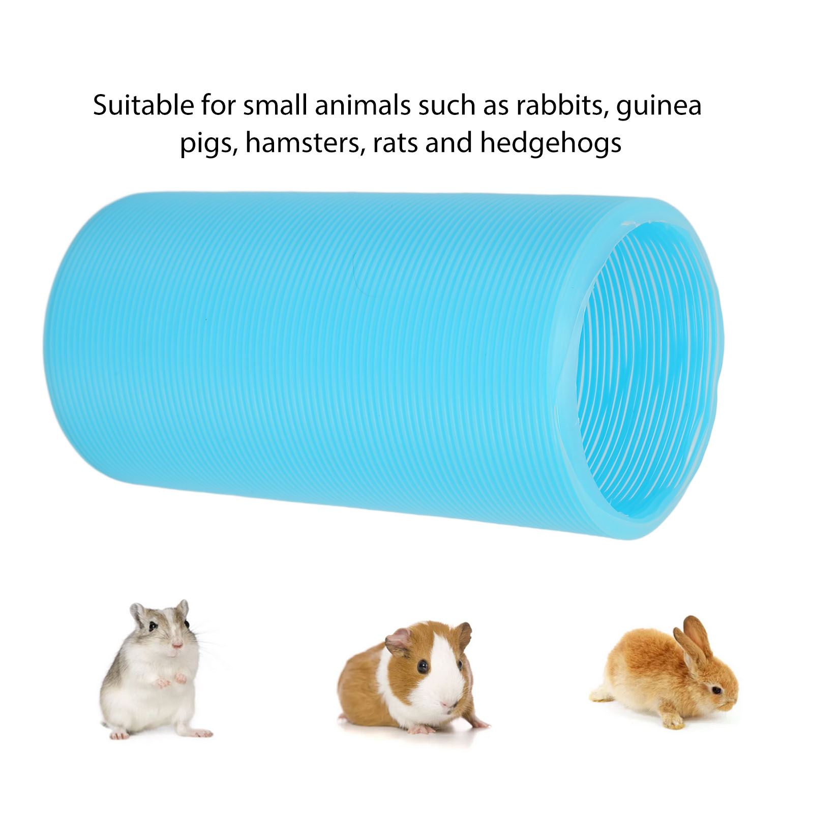 Pet Retractable Tunnel Interactive Fun Expandable Foldable Small Animal Play Tunnel For Rabbits Guinea Pigs Hedgehogs