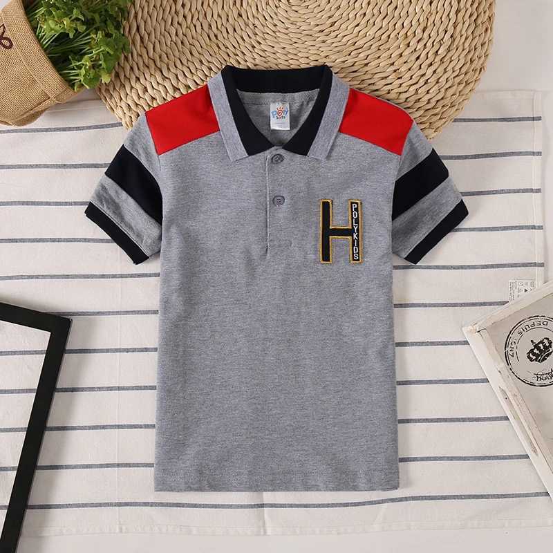 Polos Polos Baby Polo Shirt Fashion Childrens Short Seven Piece Shirt Childrens Clothing Boys Polo Shirt with Polo Collar Sports Brestab Boys Top WX5.