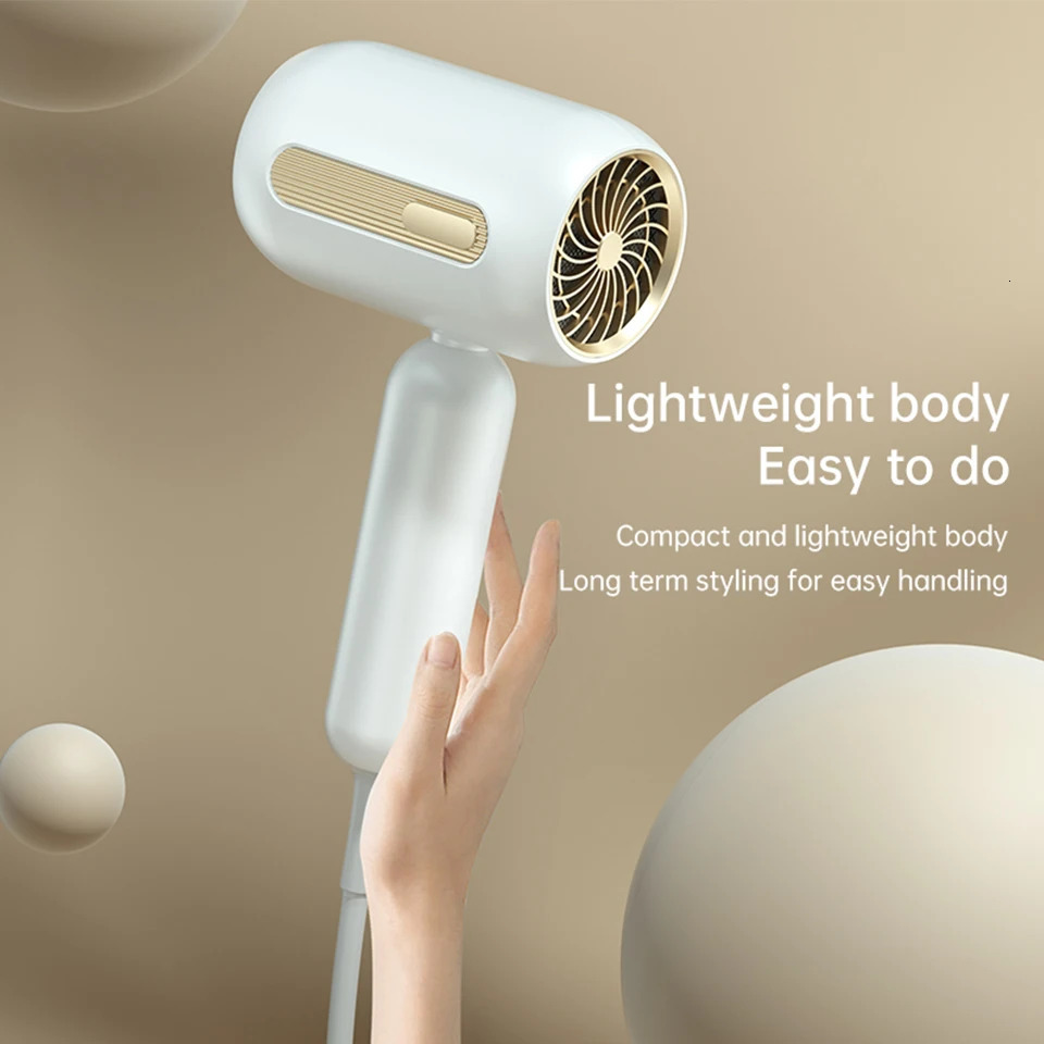 Electric Hair Dryers Professional Blow Dryer Negative Ionic Blow Hair Dryer For Home Appliance With Salon Style Small Size 240530