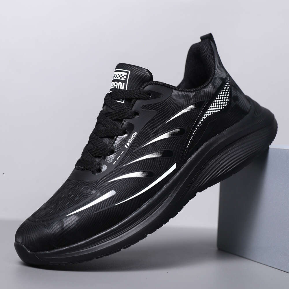 Men's Spring Trendy Fashionable Youth Sports Shoes, Large Size 45, Cold Adhesive Outdoor Running And Leisure Shoes