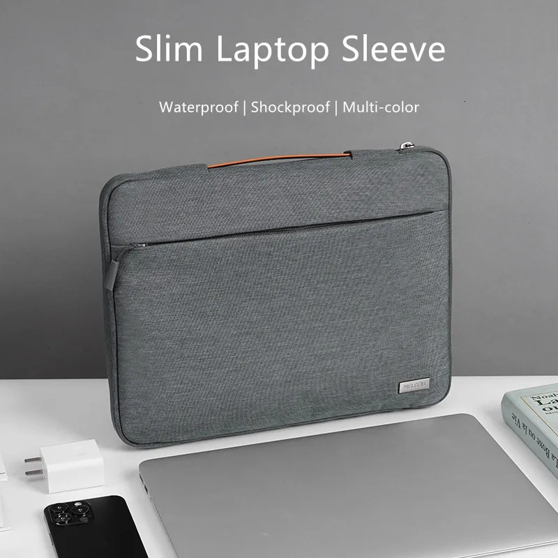 Multi-pockets Laptop Sleeve for MacBook Air 13.6 Handle Laptop Bag for MacBook Pro 14 Shocproof Notebook Bag for MacBook 16.2 M3 240528