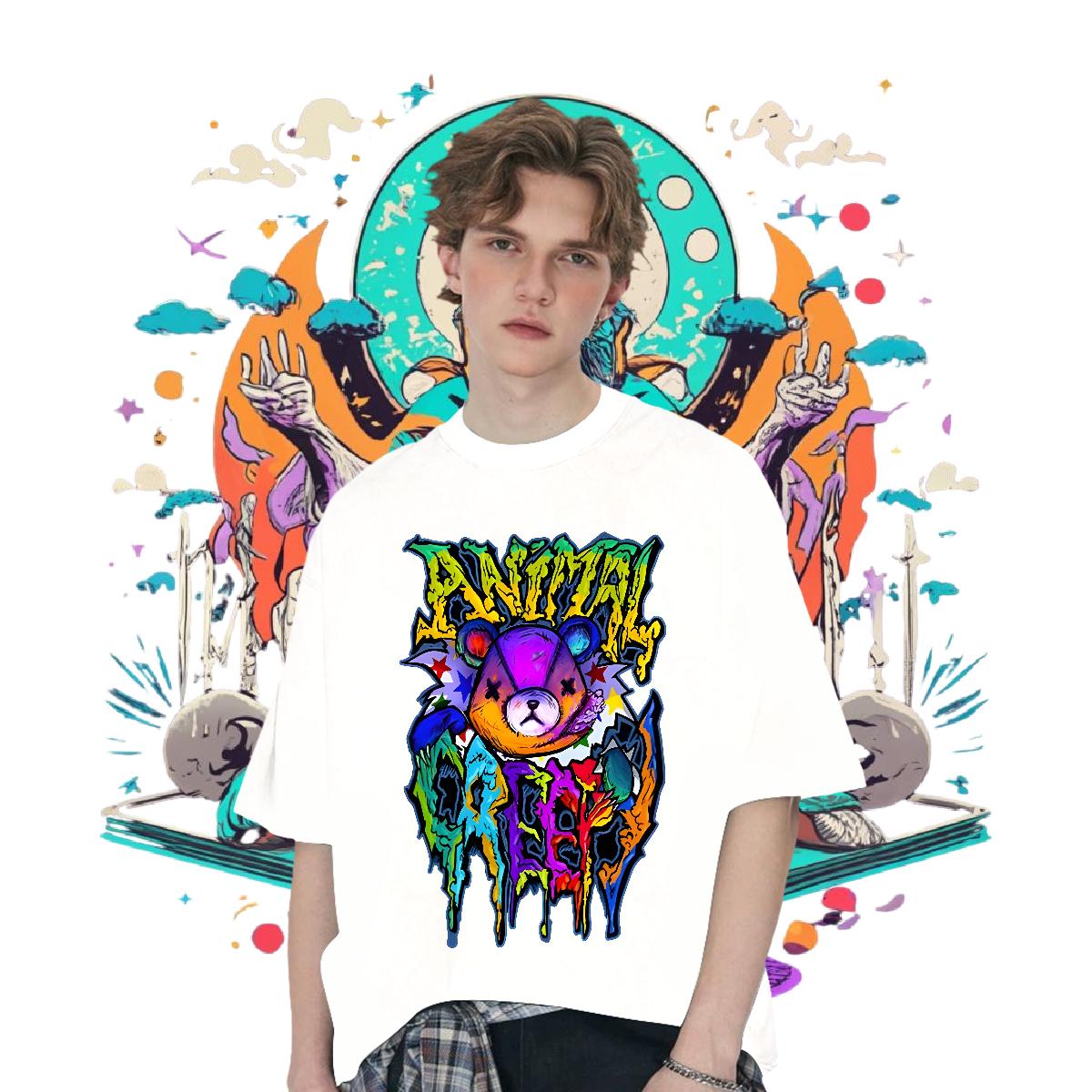 Fashion Designer T Shirts Men 180g Cotton Outdoor Mens Tshirts Anime Soft Top Tees