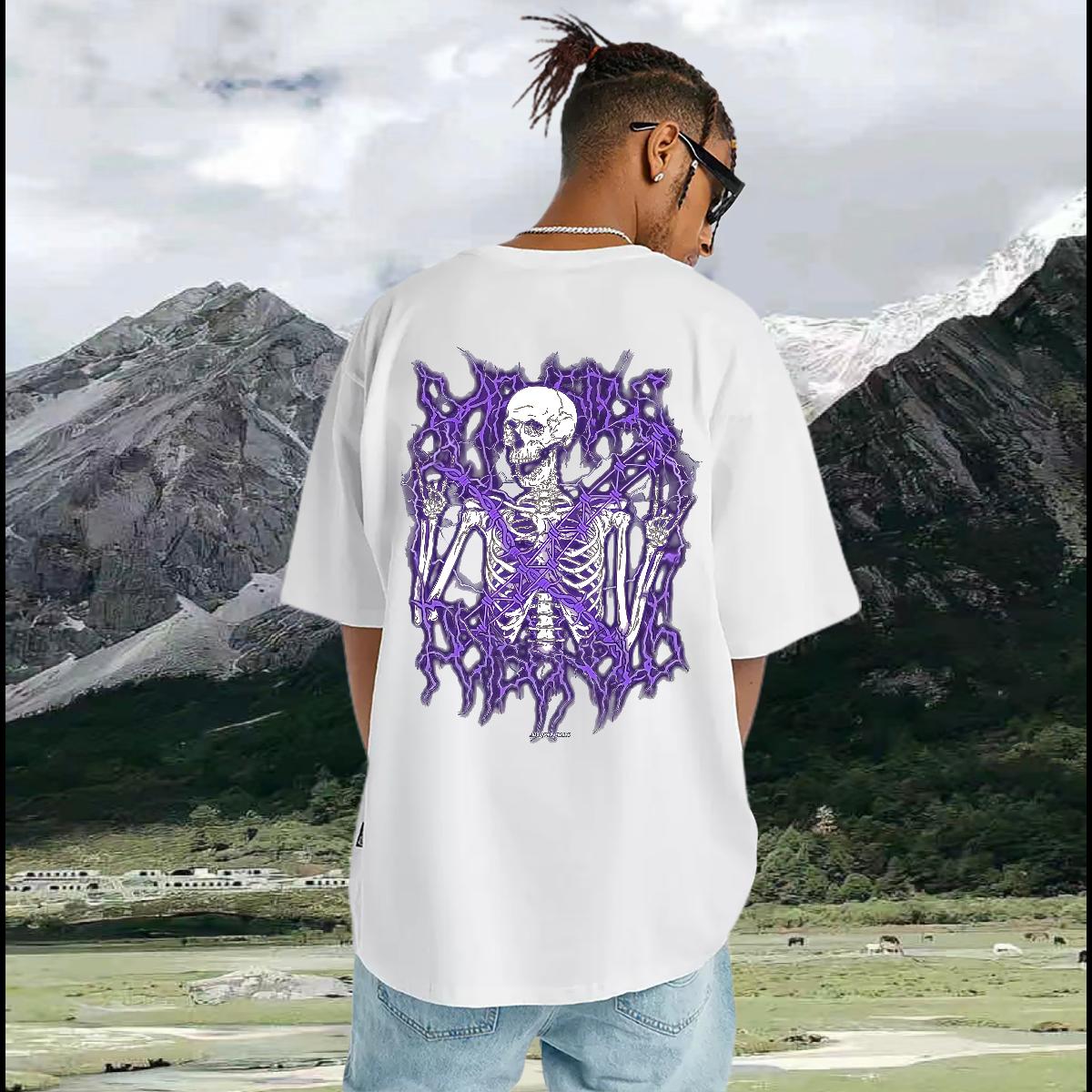 Classic Casual Man T Shirts Black Oversized Men Clothes T-Shirt Daily Outfit Breathable Short Sleeve Unisex Tops Shirt