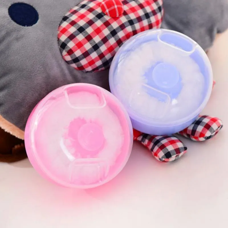 Portable Powder Puff Box Body Baby Face Talcum Powder Puff Sponge Infant Puff Box Container Case ZZ