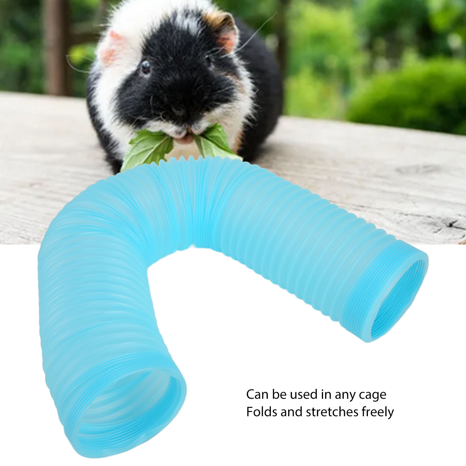 Pet Retractable Tunnel Interactive Fun Expandable Foldable Small Animal Play Tunnel For Rabbits Guinea Pigs Hedgehogs