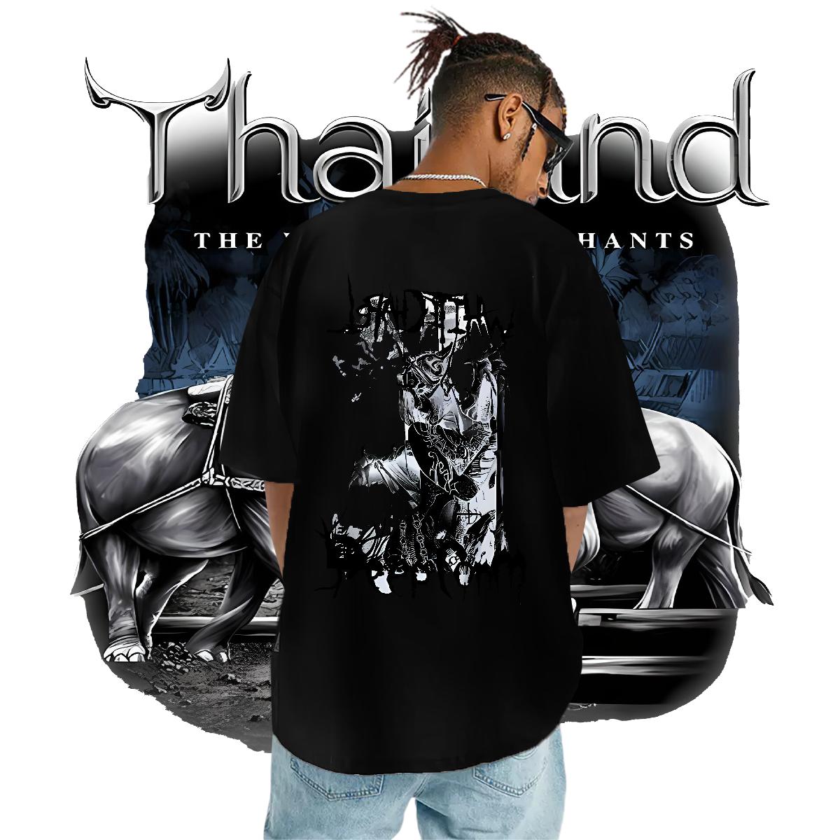 Customized Men T Shirts Asian Size Tshirts Spring Summer Cotton O Neck Short Sleeves Loose Wear