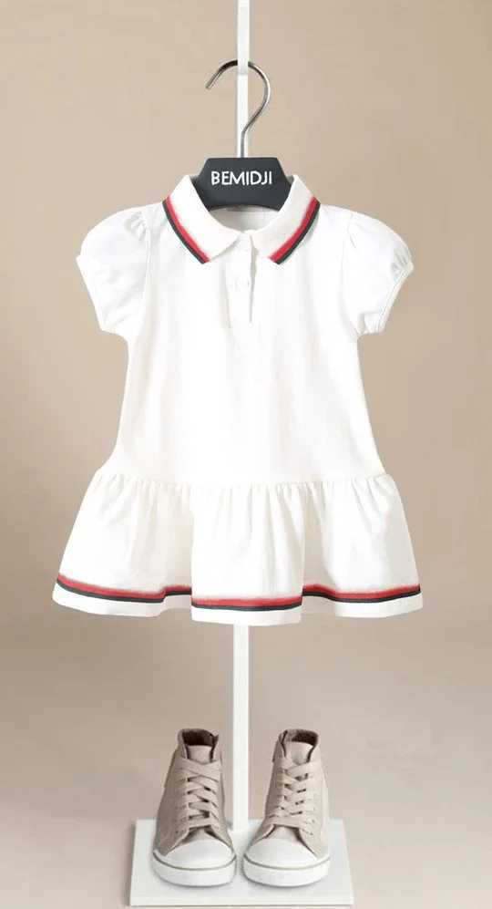 Polos Polos New childrens boutique clothing girls summer polo T-shirt dress childrens family matching clothing brother sisters baby clothing WX5.29
