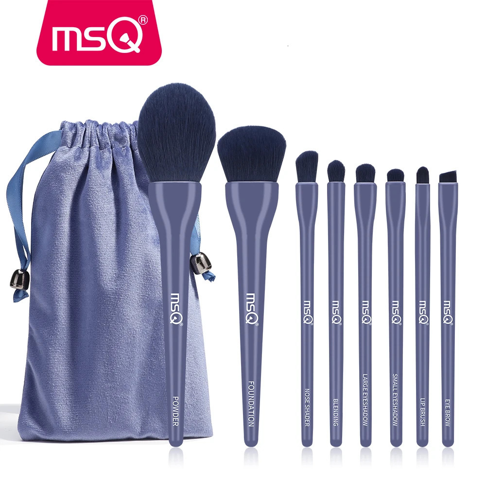 MSQ 8PCS Pink Makeup Brushes Sets Powder Foundation Eyeshadow Blusher Professional Fashion Make Up Candy Cosmetic Tool With Bag 240530