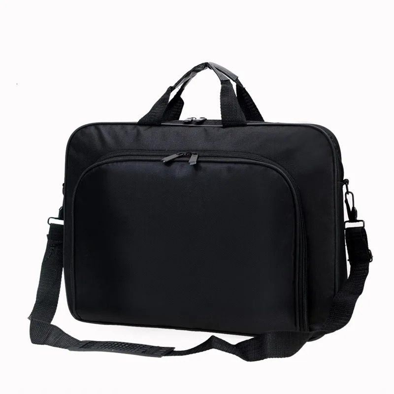 15.6 Inch 17 In Laptop Bag Business Portable Nylon Computer Handbags Laptop Shoulder Handbag Zipper Shoulder Simple Style 240528