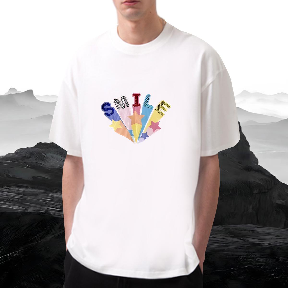 Custom T-Shirts for Men Graphic Mens Tshirts Daily Wear Cotton O Neck Short Sleeves Loose Fit Tees Shirts