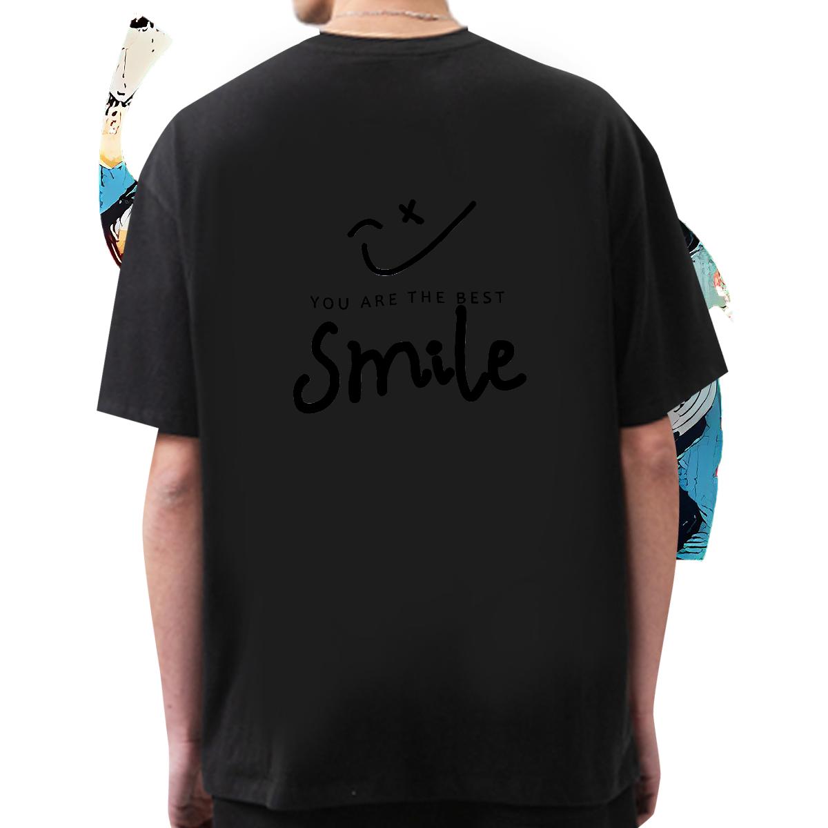 Wholesale Man T Shirts Oversized Couples T Shirts Street O-Neck Short Sleeve Cotton Comfortable Wear