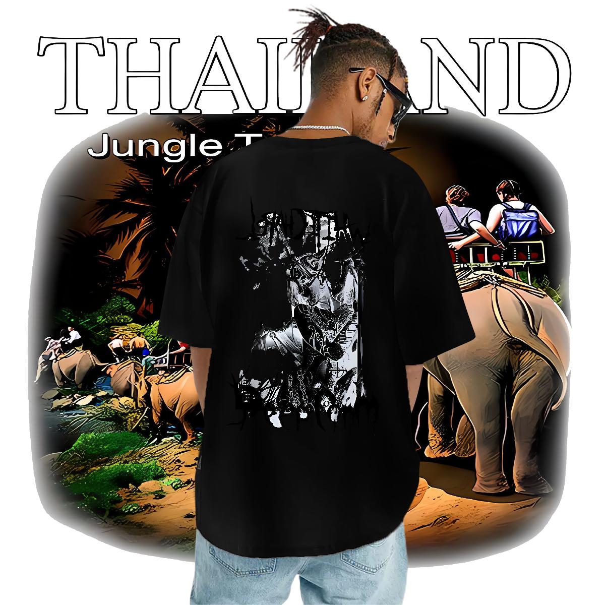 Fashion Men T Shirts Black White Men Tops Tees High Street Hip Hop Breathable Crew Neck Cotton Cool Design Tees