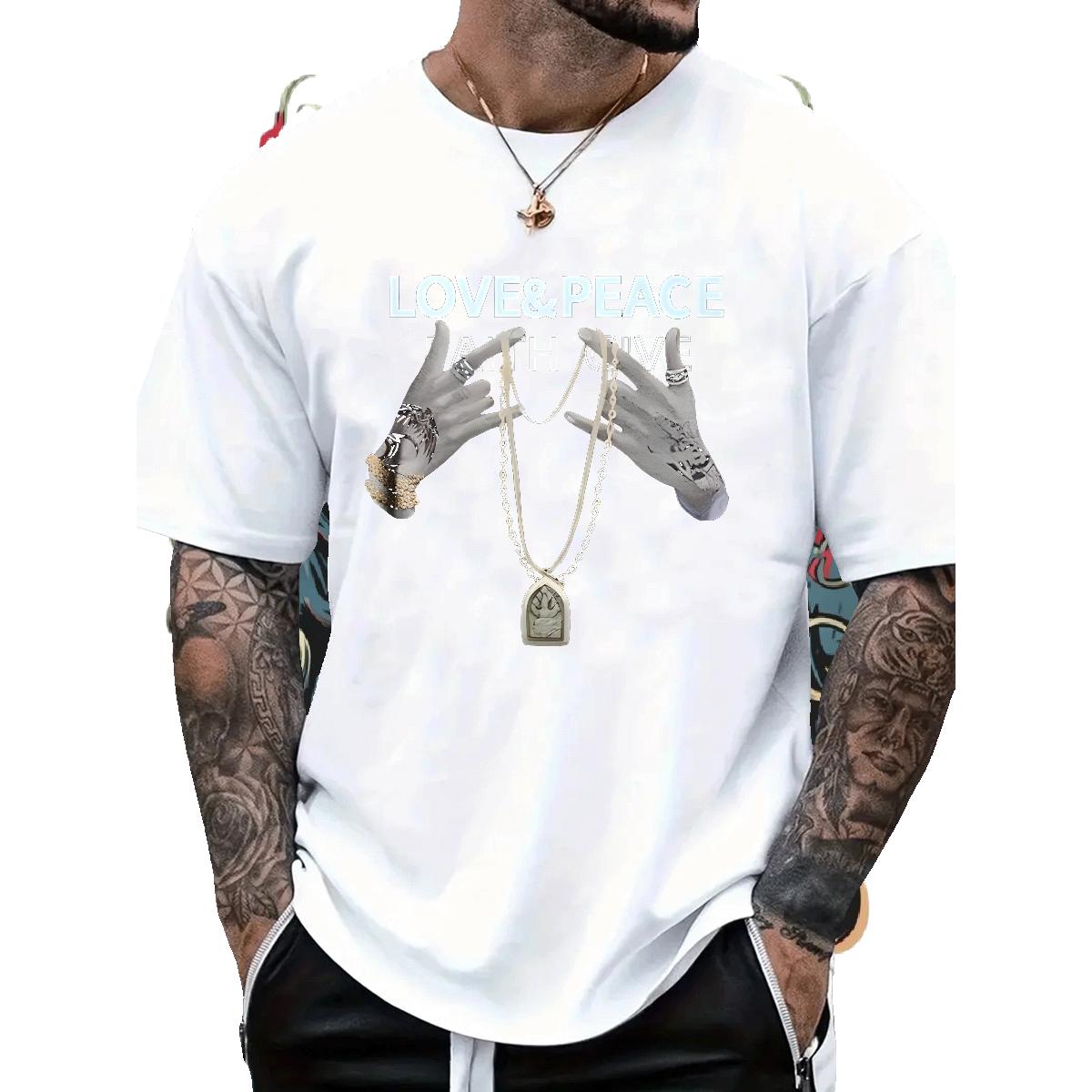 Casual New T-Shirts for Men Black White Men Tops Tees Home Outdoor Breathable Short Sleeve Classic Clothes