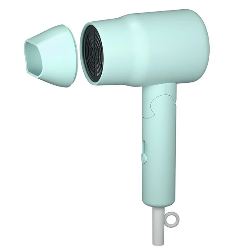 Mini Travel Hair Dryer 800W Compact Folding Handle Blow Dryer with 3 Heat Settings 2 Speed Quiet Hair Drying Blow Dryer 240530