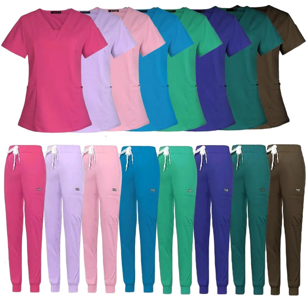 Wholesale Operating Room Uniform Scrubs Hospital Working Scrub Set Supplies Dental Nurse Suit Jogger Workwear 240530