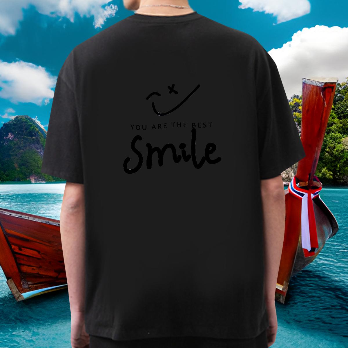 Classic Casual T Shirt For Man Custom Print Oversized Men Tops Tees Summer Casual Cotton Breathable Short Sleeve Loose Fit Tees