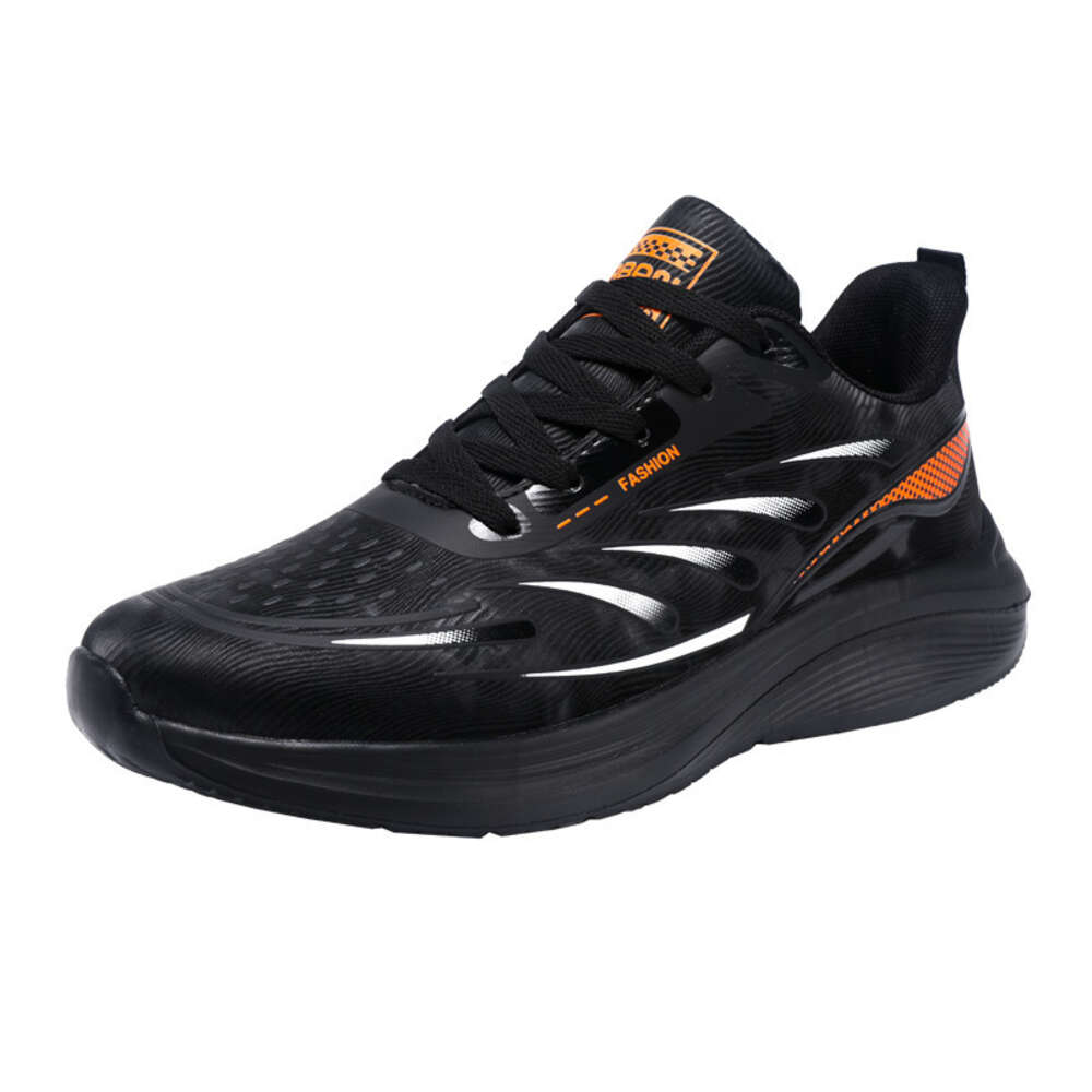 Men's Spring Trendy Fashionable Youth Sports Shoes, Large Size 45, Cold Adhesive Outdoor Running And Leisure Shoes