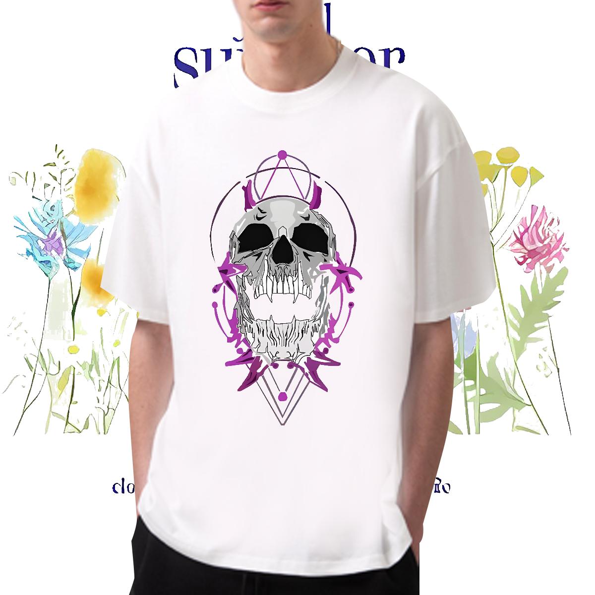 2024 Designer T-Shirts for Men DIY Logo Men Clothes T-Shirt High Street Hip Hop Round Neck Short Sleeve 5A Tops