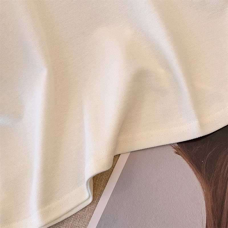 Polos Polos Classic Polo Girl Summer Short Seven Piece Polo Shirt Childrens Clothing Fashion Baby Girl Cotton T-shirt Sportswear 7-14y WX5.29