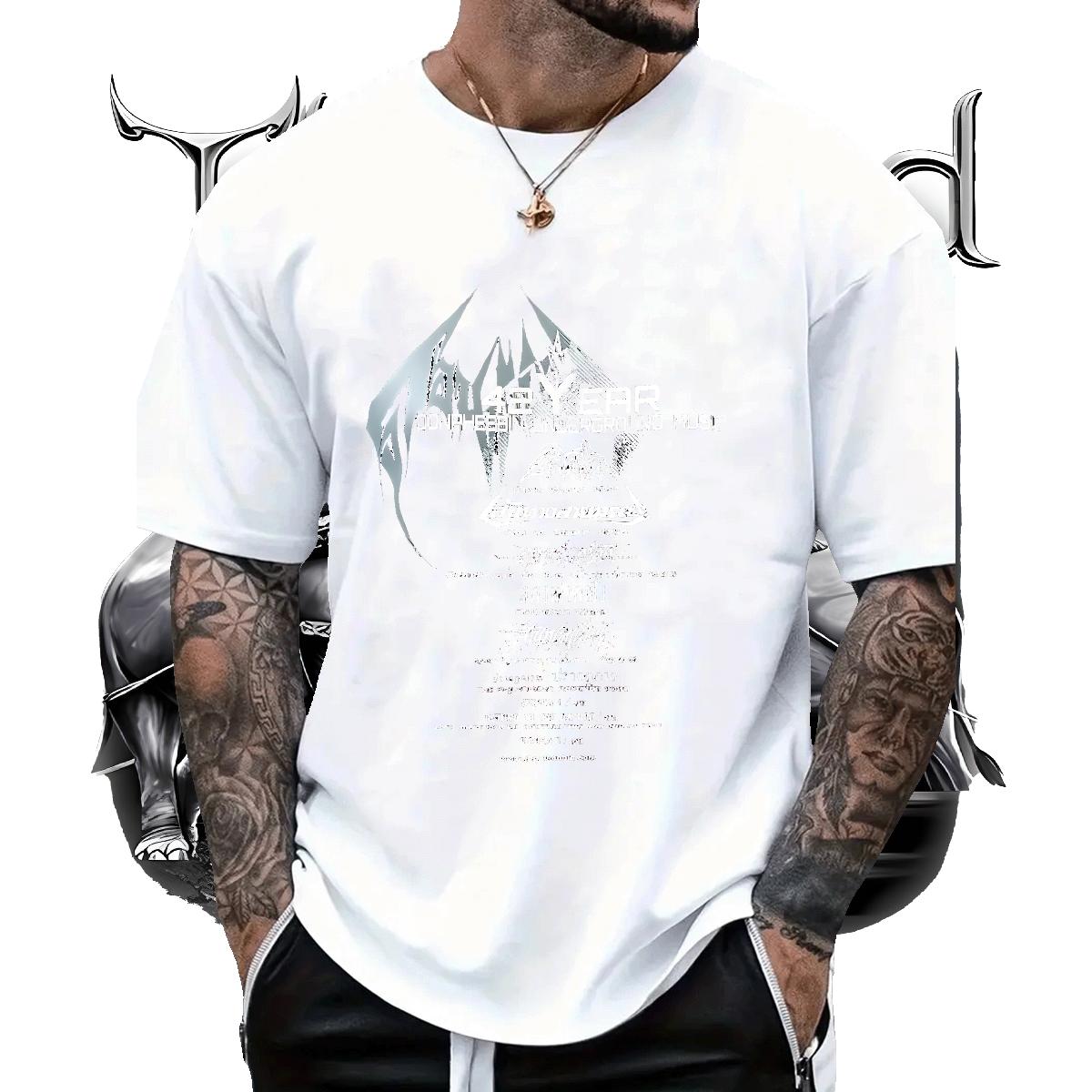 Fashion Casual T-Shirts Anime Mens Tshirts Street Wear Cotton Breathable Soft Brand Polos