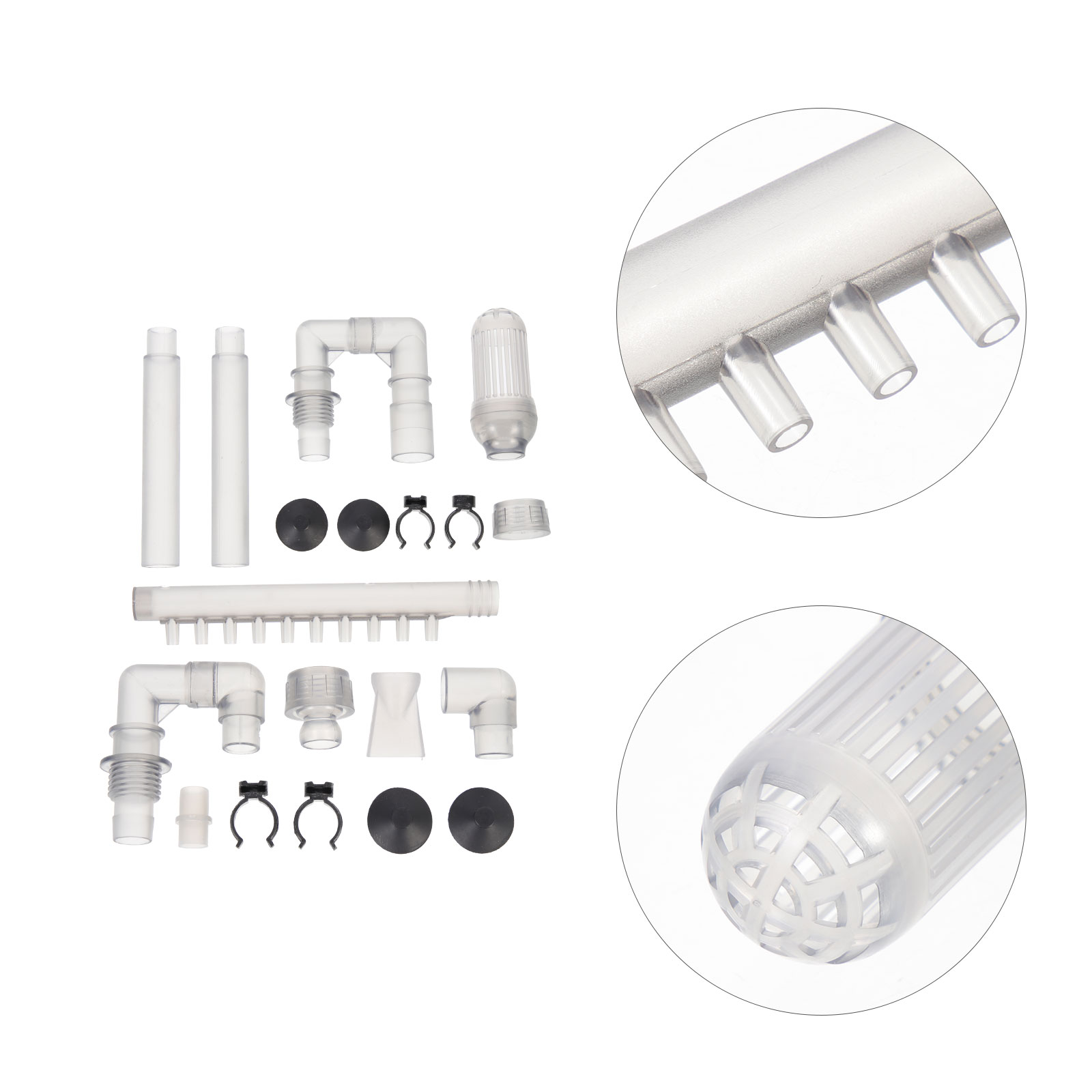 Plumbing Fittings Water Hose Filter Inflow Fish Tank Tube Suite Aquarium Outflow Abs Wave Maker for Work Tubing External