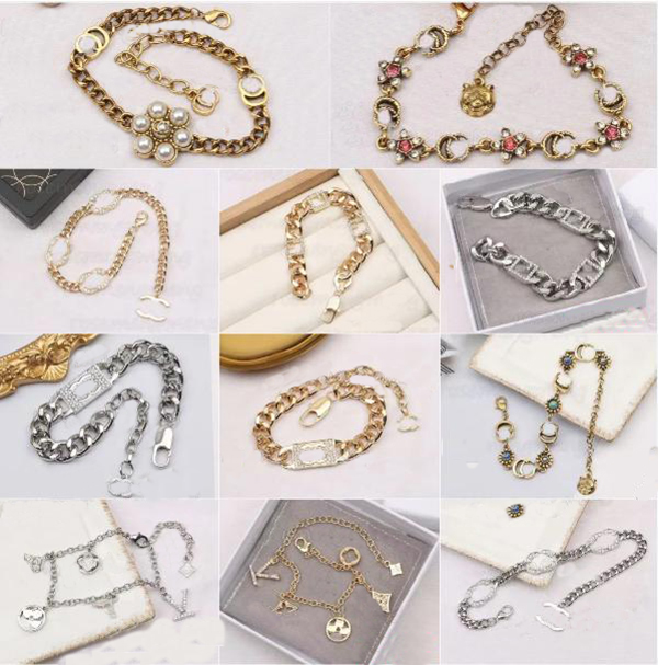 Many Sorts Of Style 14K Gold Plated Luxury Brand Designer Pendants Necklaces Stainless Steel Double Letter Pendant Necklace Wedding Party Jewerlry Loves gift