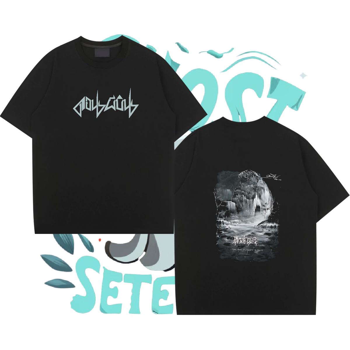 Stylist T Shirt For Man Custom Printed Tshirt for Man Woman Street Casual Crew Neck Cotton Cool Design Tees Shirts