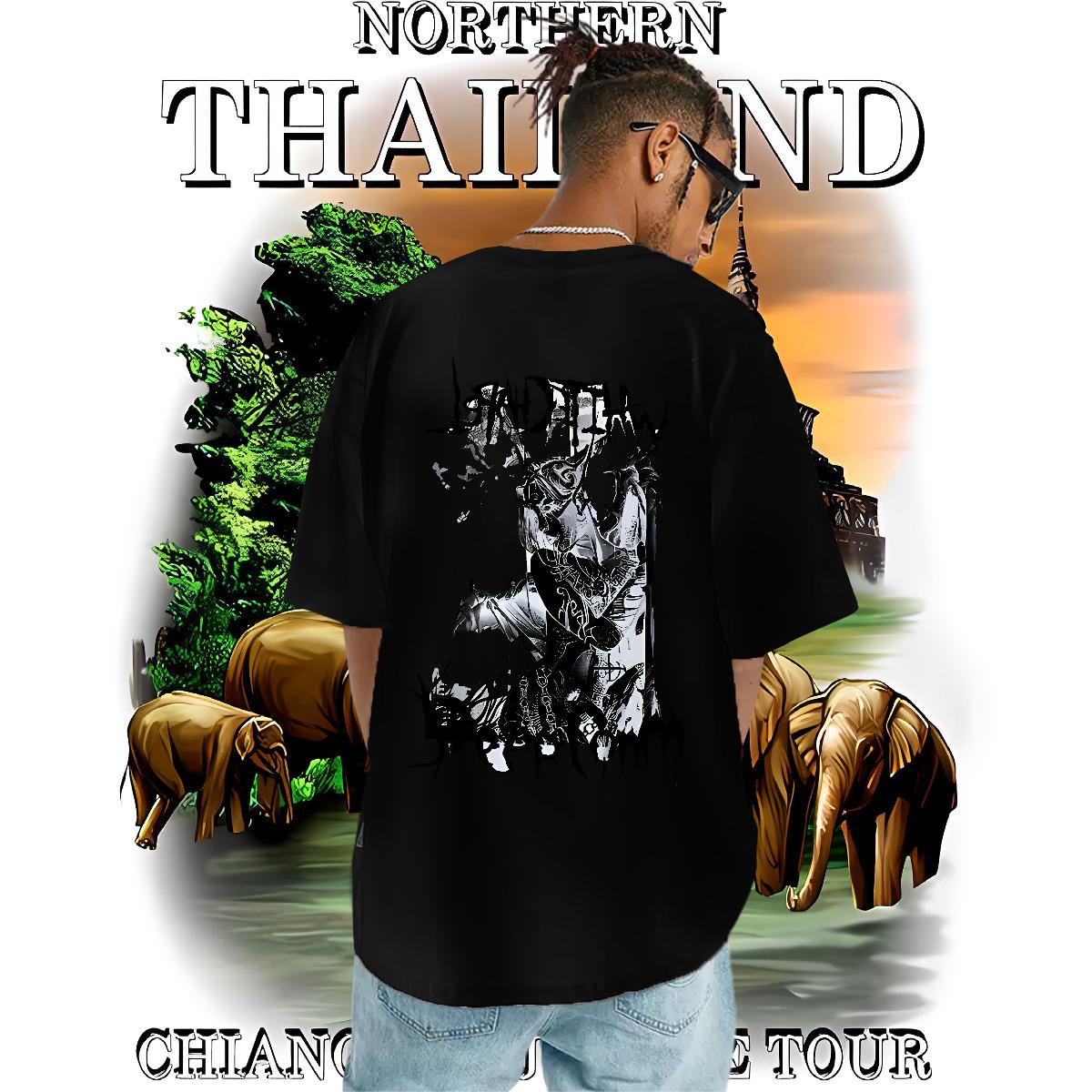 Fashion Design Men T Shirts Custom Printing Tshirts Daily Outfit Crew Neck Cotton Loose Wear